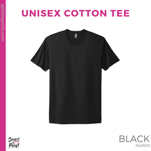 Unisex Cotton Tee- Black (Mission Vista Academy Block #143681)