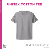 Unisex Cotton Tee- Heather Grey (Mission Vista Academy Block #143681)