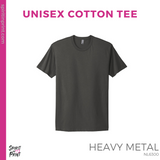 Unisex Cotton Tee- Heavy Metal (Mission Vista Academy Heart #143682)