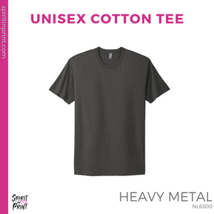 Unisex Cotton Tee- Heavy Metal (Mission Vista Academy Logo #143700)