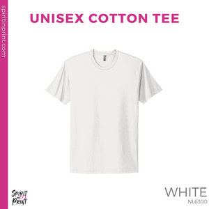 Unisex Cotton Tee- White (Mission Vista Academy Rectangle #143683)