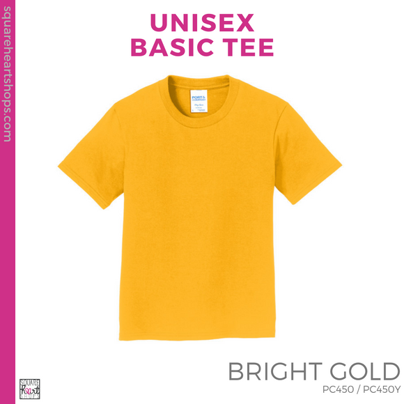 Basic Tee - Bright Gold (Sierra Vista Heart #143456)