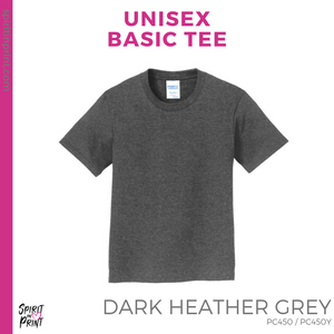 Basic Tee - Dark Heather Grey (West Fresno Arch #143653)