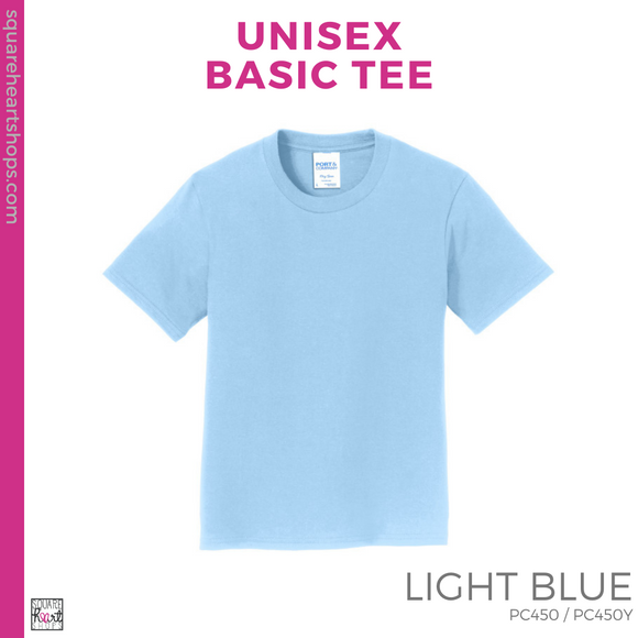Basic Tee - Light Blue (Sierra Vista Heart #143456)