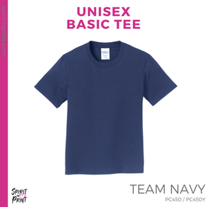 Basic Tee - Navy (Riverview Stripes #143601)