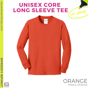 Basic Core Long Sleeve Tee - Orange