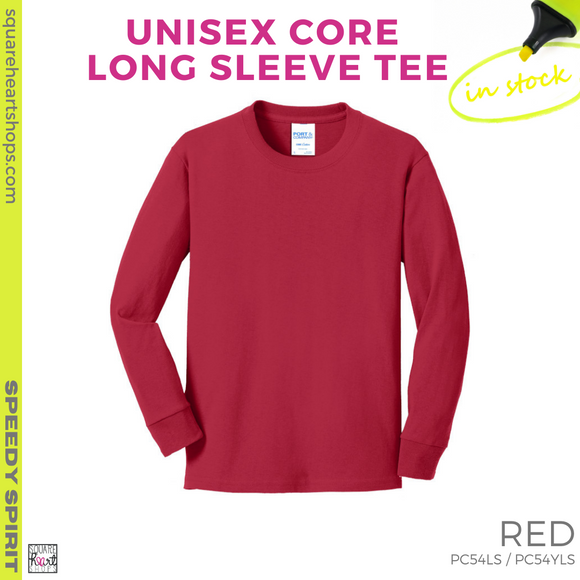 Basic Core Long Sleeve Tee - Red