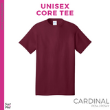 Basic Tee - Cardinal (Young P&C Pom Pom #143995)