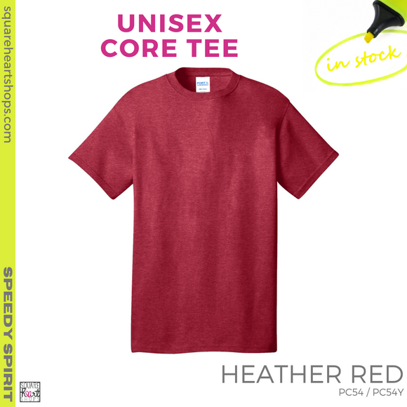 Basic Core Tee - Heather Red