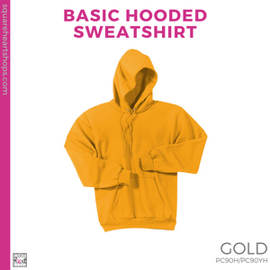 Basic Hoodie - Gold (Mountain View Stripes #143387)
