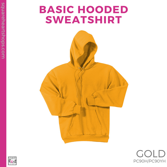 Basic Hoodie - Gold (Sierra Vista Heart #143456)