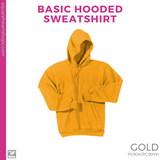 Basic Hoodie - Gold (Mountain View Playful #143388)