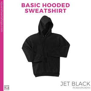 Basic Hoodie - Black (Polk Mascot #143537)