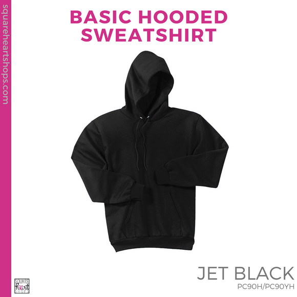 Basic Hoodie - Black (Polk Mascot #143537)