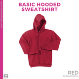 Basic Hoodie - Red (Garfield Block #143382)