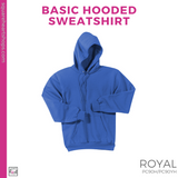 Basic Hoodie - Royal (Mountain View Playful #143388)