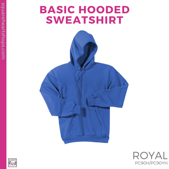 Basic Hoodie - Royal (Mountain View Stripes #143387)