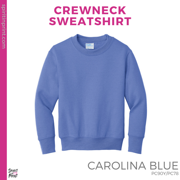 Crewneck Sweatshirt - Carolina Blue (Young Pep & Cheer)