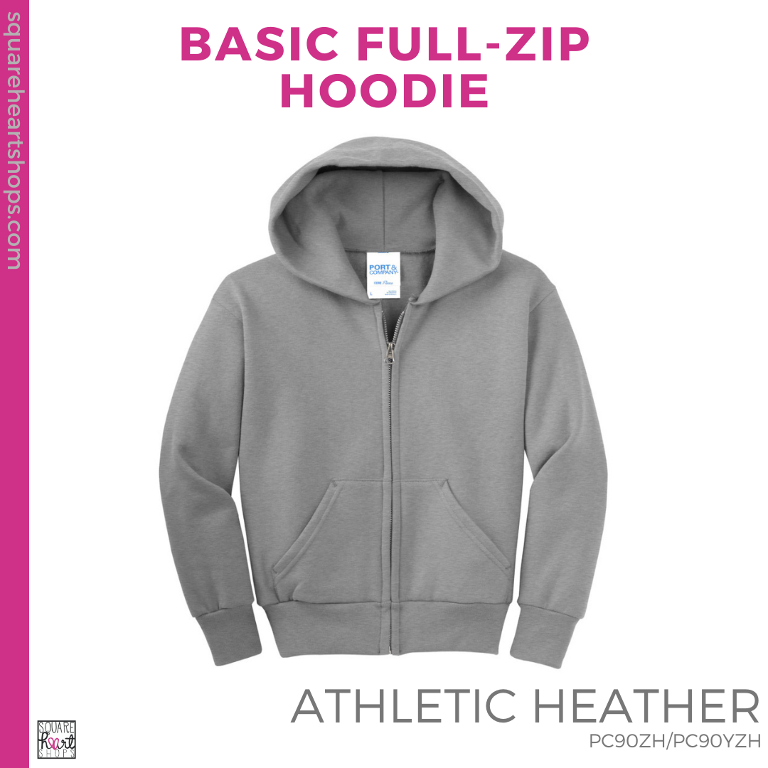Athletic full 2025 zip hoodie
