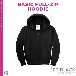 Basic Full-Zip Hoodie - Black (Kastner Stripes #143452)