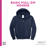 Full-Zip Hoodie - Navy (Fancher Creek FC #143643)
