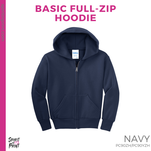 Full-Zip Hoodie - Navy (Reagan Repeat #143853)