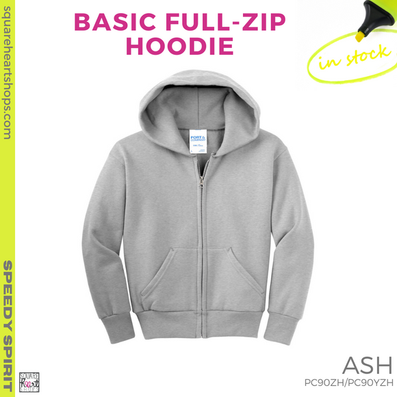 Full-Zip Hoodie - Ash