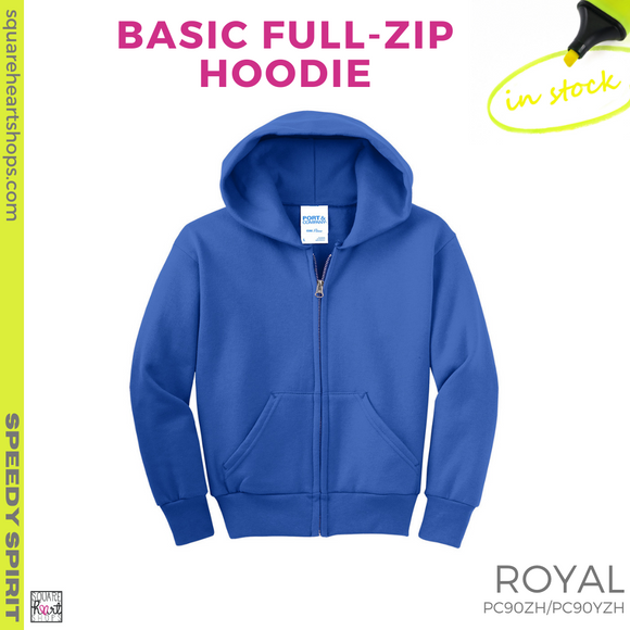Full-Zip Hoodie - Royal Blue