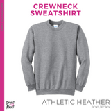 Crewneck Sweatshirt - Athletic Grey (Fairmead Oval #143702)