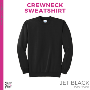Crewneck Sweatshirt - Black (West Fresno Block #143654)