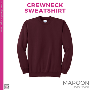 Crewneck Sweatshirt - Maroon (Kastner Block #143453)