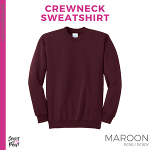 Crewneck Sweatshirt - Maroon (Lincoln Circle #143648)