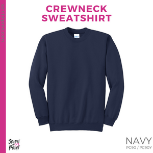Crewneck Sweatshirt - Navy (Freedom Athletics #143636)