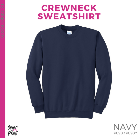 Crewneck Sweatshirt - Navy (Bud Rank Triple #143631)