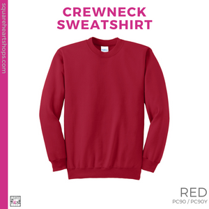 Crewneck Sweatshirt - Red (Weldon Heart #143341)