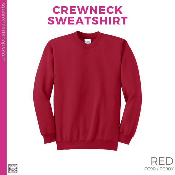 Crewneck Sweatshirt - Red (Weldon Heart #143341)