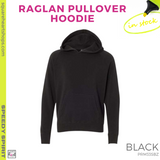 Raglan Pullover Hoodie - Black