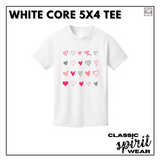 Classic SpiritWear - White 5x4 Core Tee