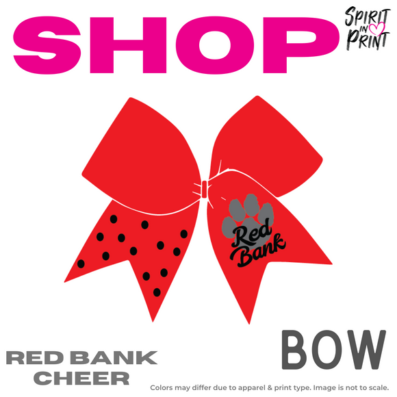 Red Bank Cheer Bow