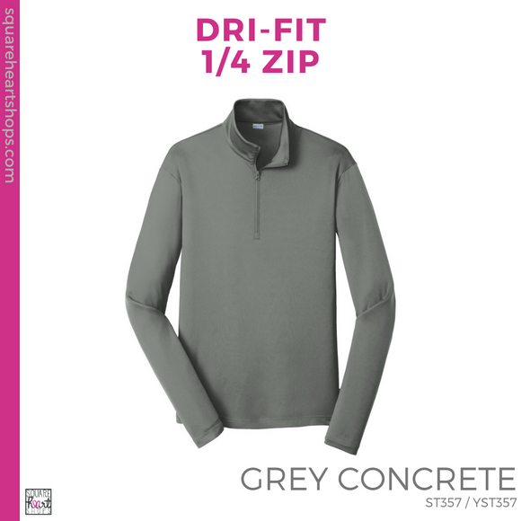 Dri-Fit 1/4 Zip - Grey Concrete (Garfield Bubble #143380)