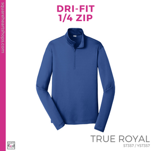 Dri-Fit 1/4 Zip - Royal (Garfield Bubble #143380)