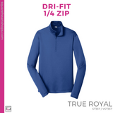 Dri-Fit 1/4 Zip - Royal (Garfield Block #143382)