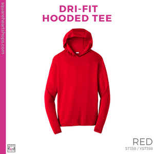 Dri-Fit Hooded Tee - Red (Weldon Block #143340)