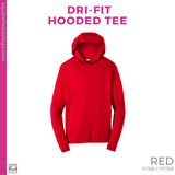 Dri-Fit Hooded Tee - Red (Weldon Heart #143341)