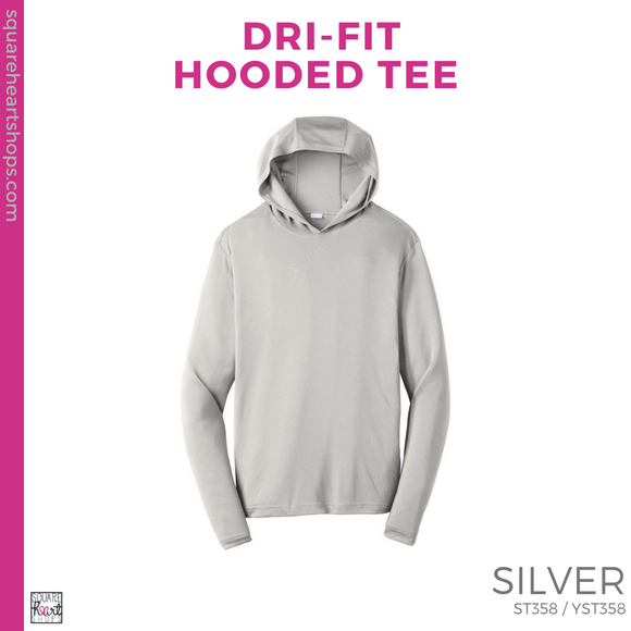 Dri-Fit Hooded Tee - Silver (Oraze Checkerboard #143385)