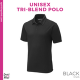 Tri-Blend Polo - Black (#143005emb)