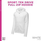 Unisex Fleece Full-Zip Hoodie - White