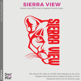 Full-Zip Hoodie - Red (Sierra View Stencil #143630)