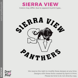 Crewneck Sweatshirt - Athletic Grey (Sierra View Mascot #143629)