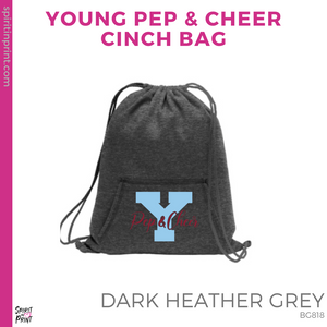 Cinch Bag - Dark Heather Grey (Young Pep & Cheer)